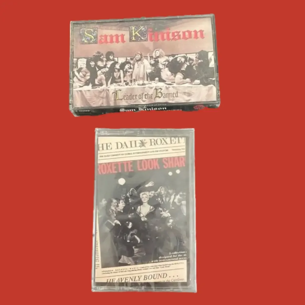 Sam Kinison & Roxette cassette tapes - Picture 1 of 3